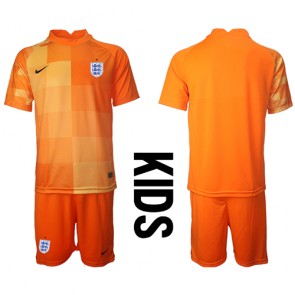 England Målvakt kläder Barn VM 2022 Bortatröja Kortärmad (+ korta byxor)